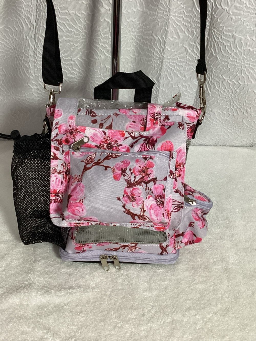 Cherry Blossom Backpack o2 Totes for Inogen Oxygen Tanks & Supplies or the Beach - Picture 2 of 11